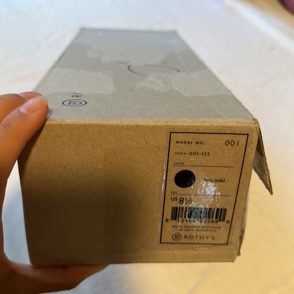 NWT Rothy’s Navy Solid Round Toe Flats - Picture 8 of 8